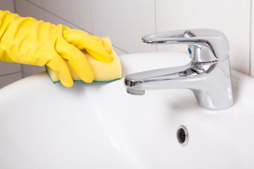 Professional carpet cleaning equipment in a Kilburn business